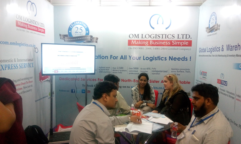 Om Logistics Ltd. at Franchise Exhibition Delhi
