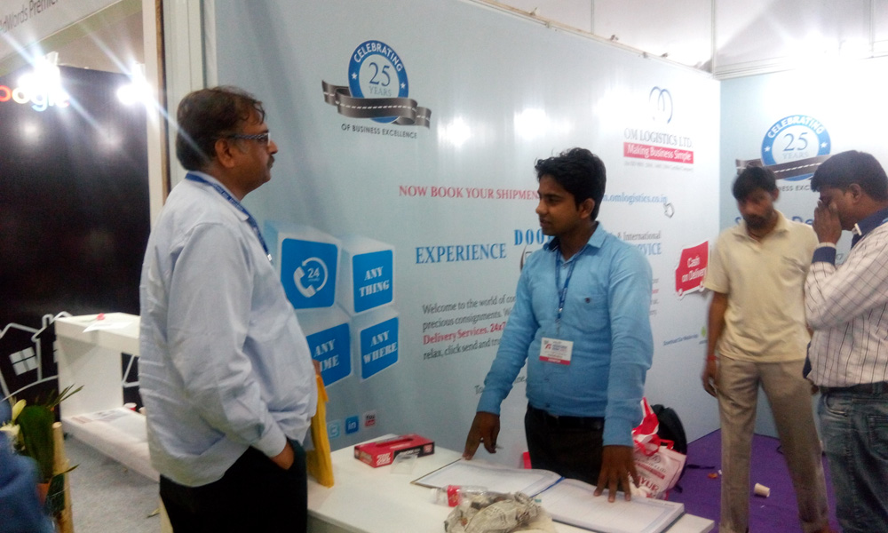 Om Logistics Ltd. at Franchise Exhibition Delhi