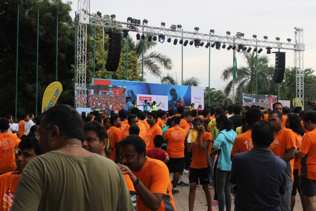 Om Logistics's Hyderabad Marathon Team