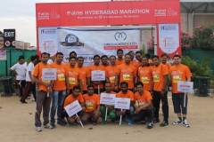 Om Logistics's Hyderabad Marathon Team
