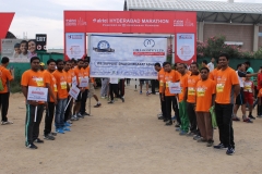 Om Logistics's Hyderabad Marathon Team