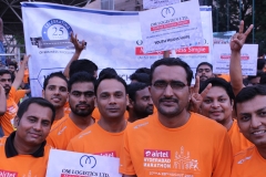 Om Logistics's Hyderabad Marathon Team