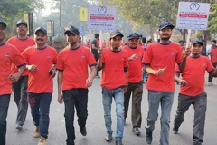 Om Logistics's Nasik Marathon Team