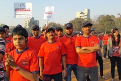 Om Logistics's Nasik Marathon Team