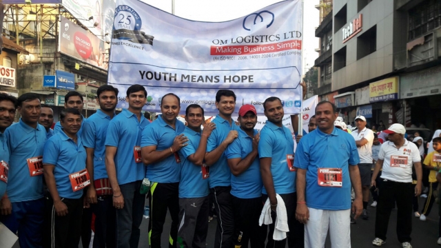 Om Logistics's Pune Marathon Team